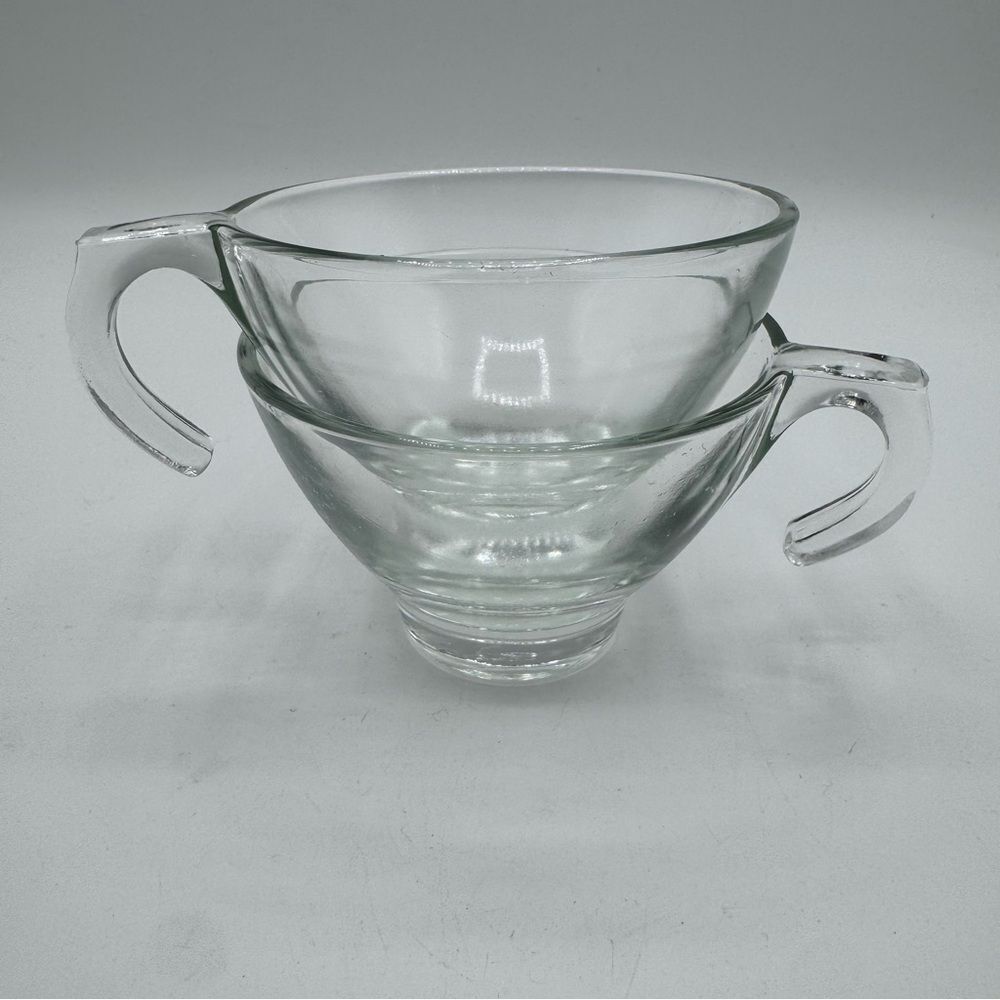 Pair of Vintage Sunbeam Glass Coffee Cups